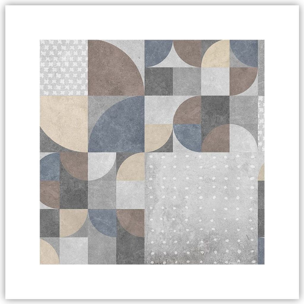 Poster - Poster ohne Rahmen - Geometrie Kunst Stein - 30x30 cm - Wand Bild - Wanddeko - Wandbilder - Kunstposter - Wandposter - Bilder - Kunstdruck...