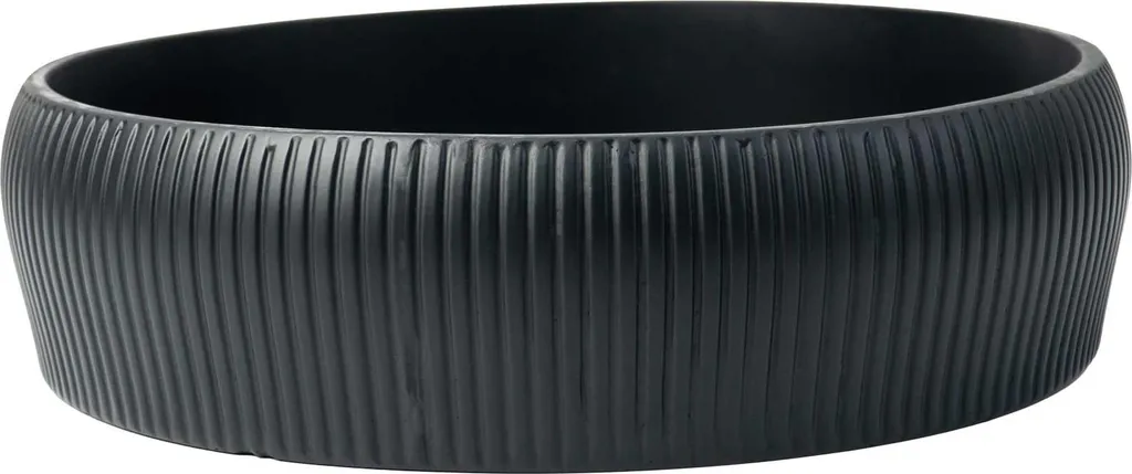 VIVANNO ERYNA Bac à plantes en fibre de verre anthracite mat 30x8 cm