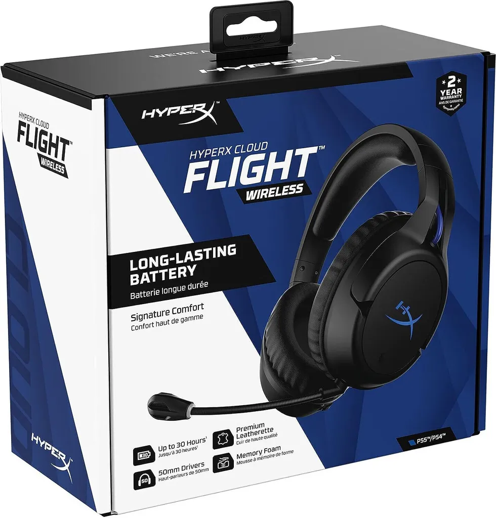 Casque Gaming sans fil HyperX Cloud Flight avec micro pour console Sony - 10