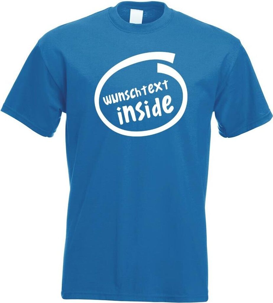Kiwistar - T-Shirt - royal - Wunschtext Inside Motiv Bedruckt Funshirt Design Print - mit Motiv Bedruckt - Funshirt Design - Sport - Freizeit - Her...