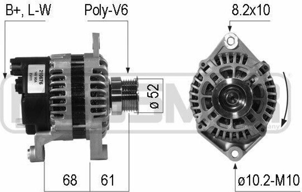 ERA 210676A - OE 44 03 214 Lichtmaschine für Movano (X70)