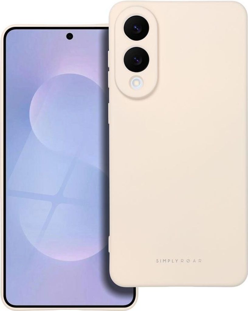 Roar Space Handyhülle - passend für Samsung Galaxy S25 Edge Creme