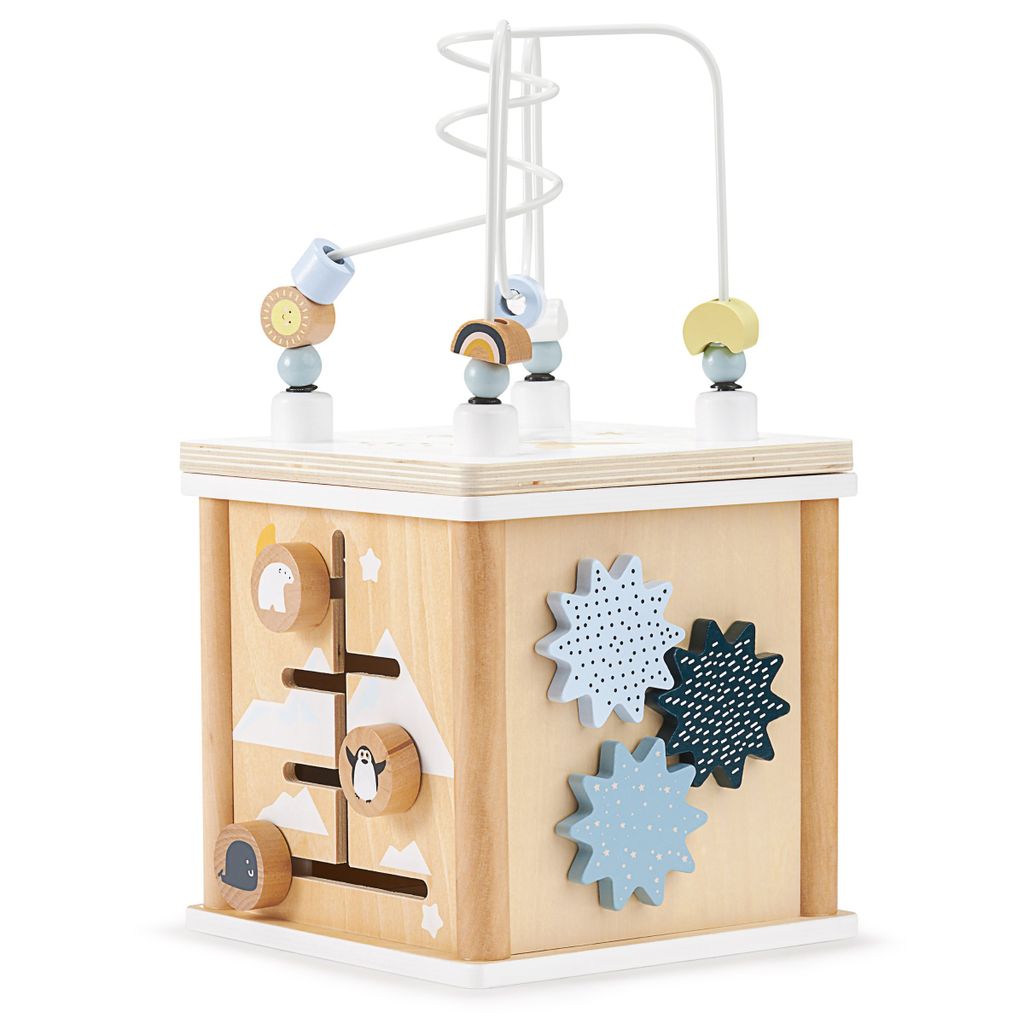 Motorikwürfel für Kleinkinder – 5-in-1 Lernspielzeug zur Produktbild 