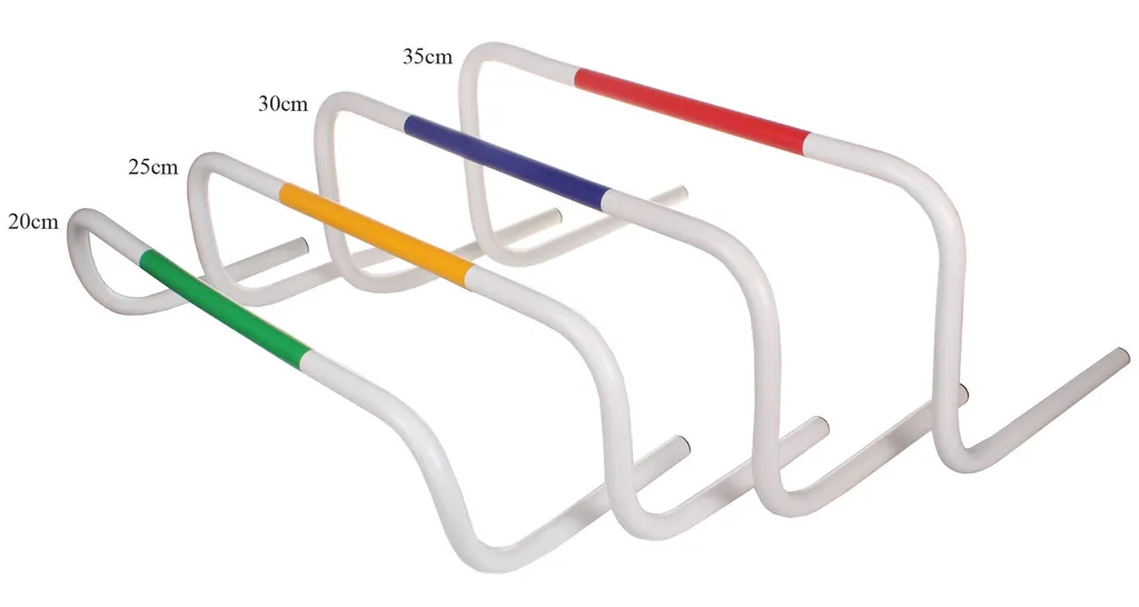 Obstacles de Sport à Retour Automatique 30 cm, Pack de 6 avec Housse