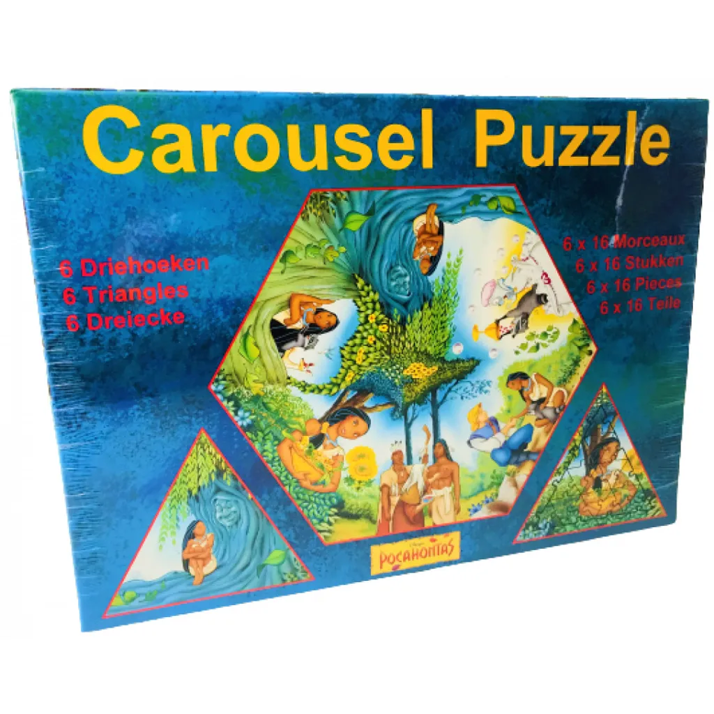Puzzle Disney Pocahontas pour Activité Calme - Coffret 6 x 16 Pièces Jeu