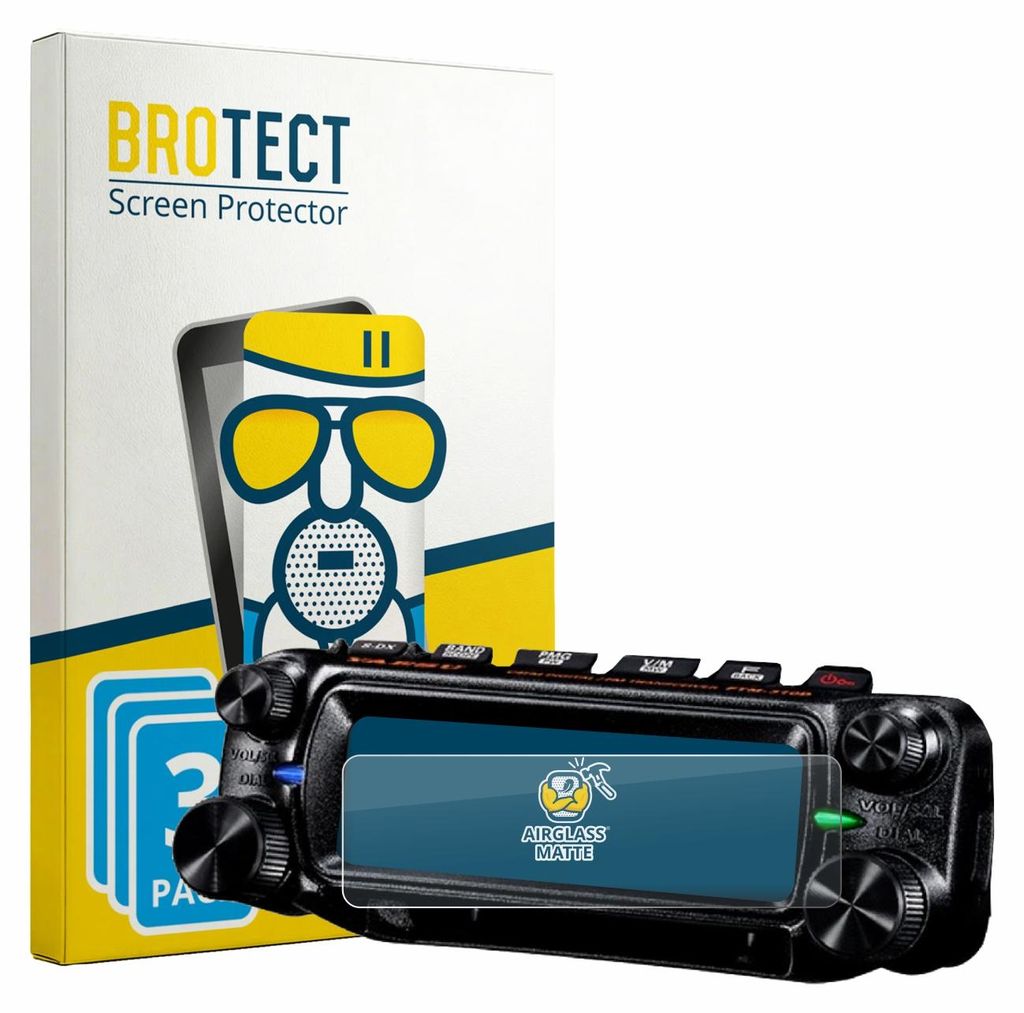 3x BROTECT Entspiegelungs Schutzglas für Yaesu FTM-310 Schutzfolie Panzer Folie Glas Display Schutz matt