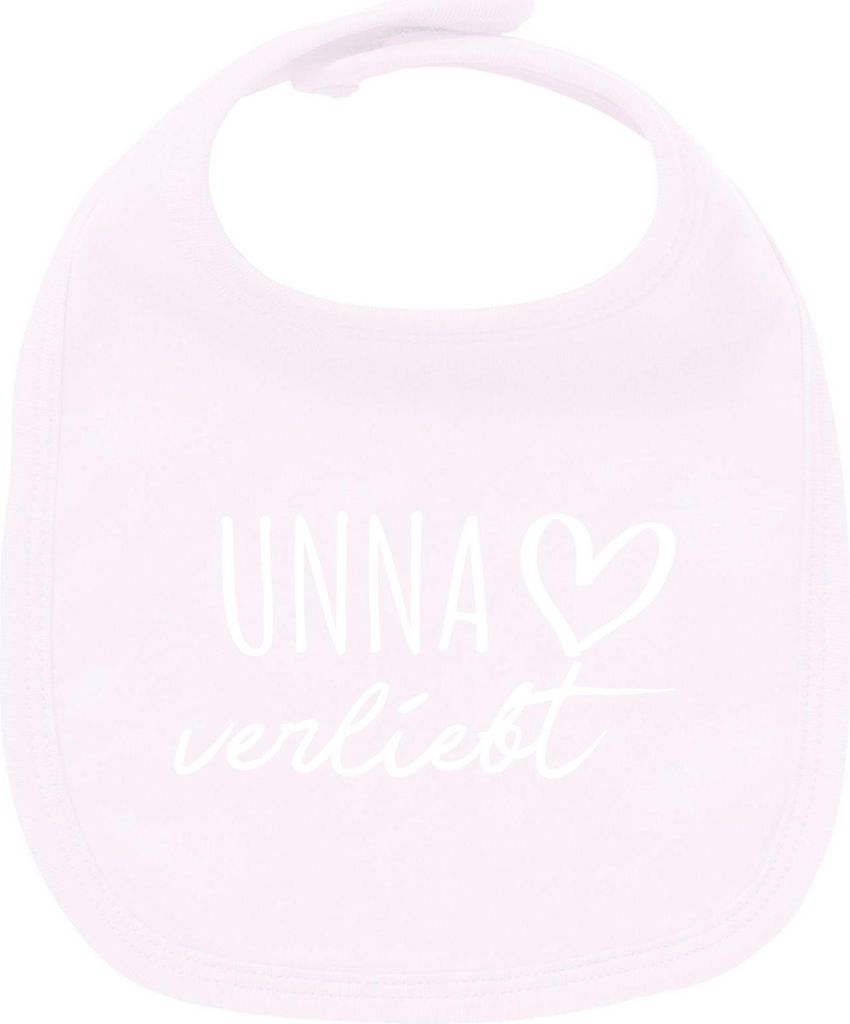 Huuraa Unisex Babylatz Unna verliebt Geschenk Babypink Baumwolle Unna Mitbringsel