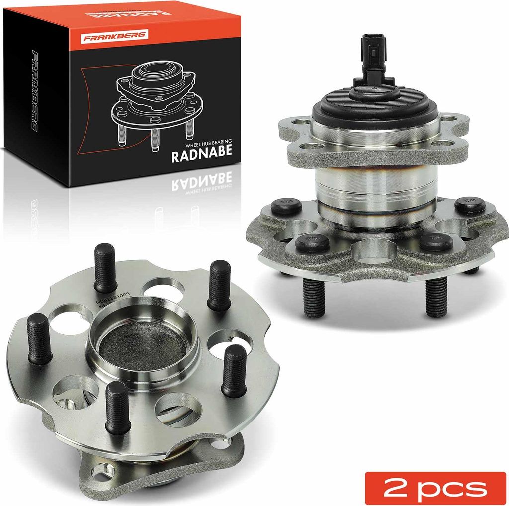 Frankberg 2x Radnabe Radlagersatz Hinterachse beidseitig für Toyota Verso 1.6L 1.8L 2.0L 2.2L 2009-2018