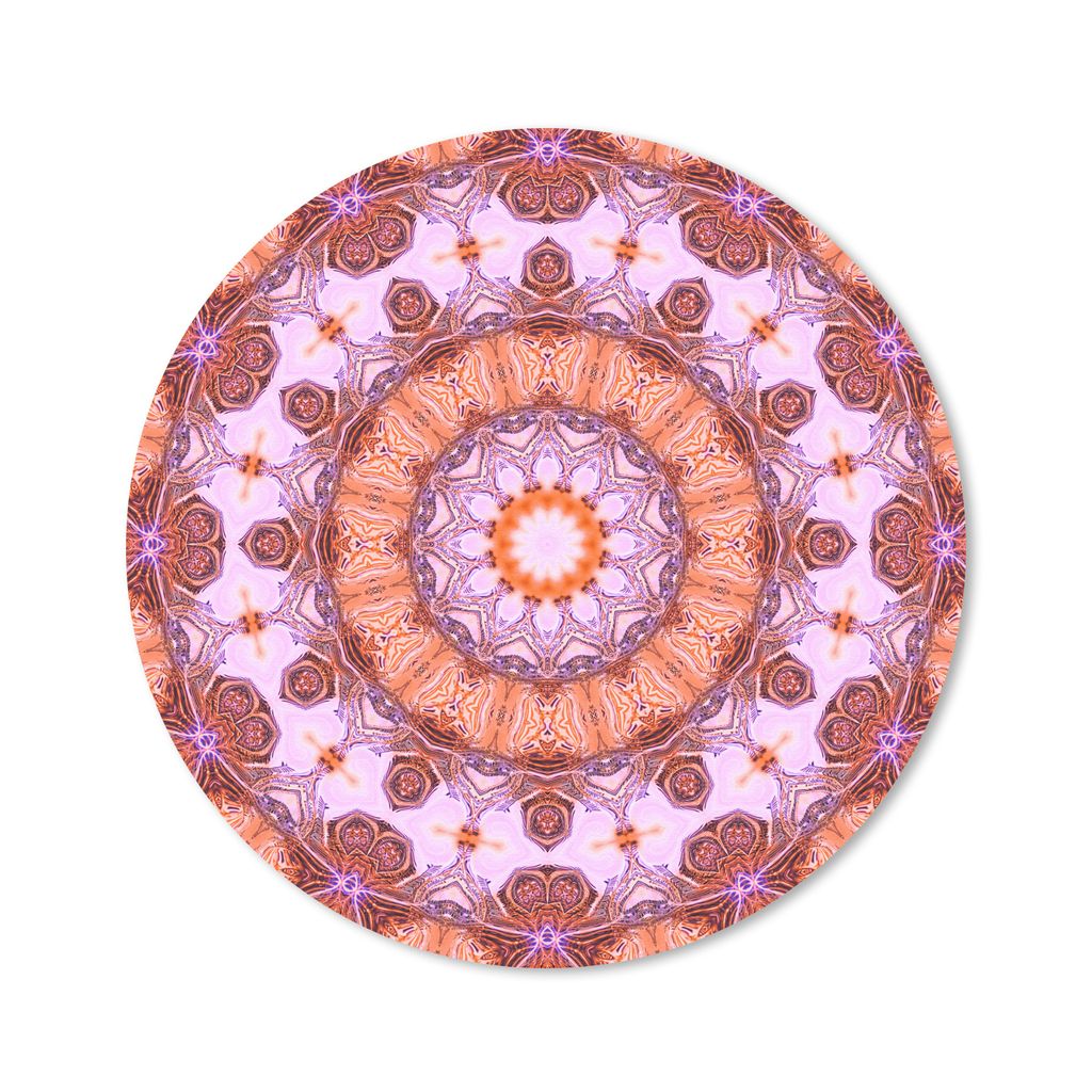 MuchoWow Mauspad Mousepad Mandala-Kaleidoskop 50x50 cm - Mousepads - Maus Mat - Pad - Mausunterlage - Vinyl