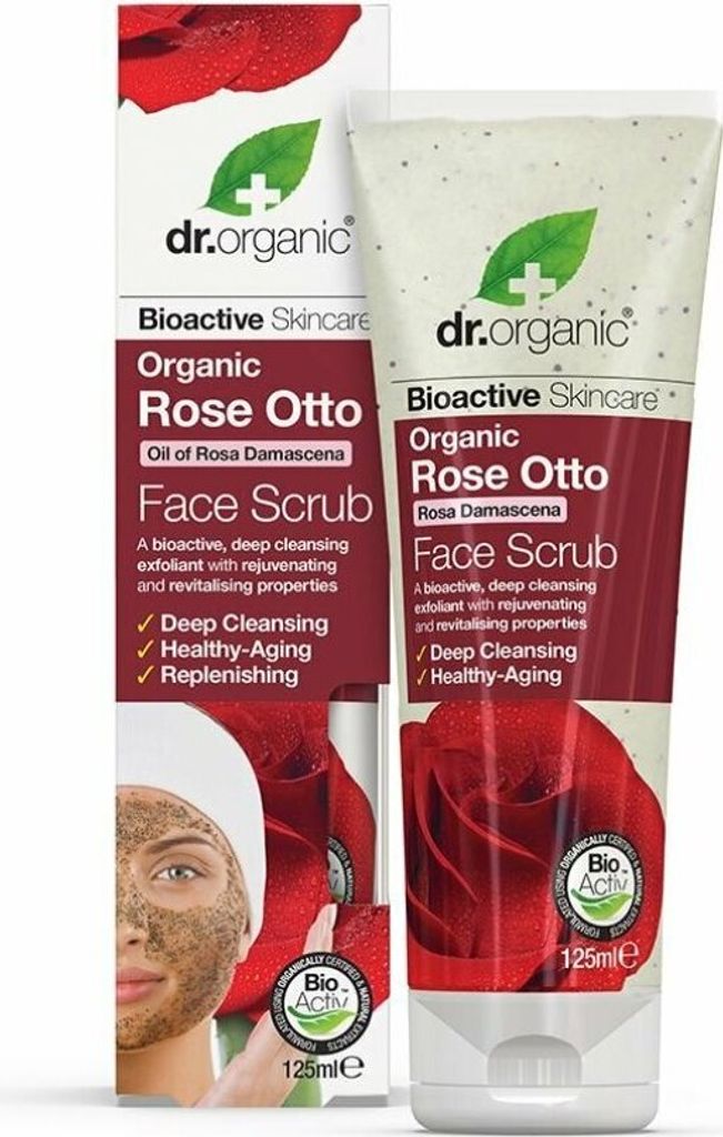 Dr. Organic Damaszener-Rosen-Gesichtspeeling 125 ml