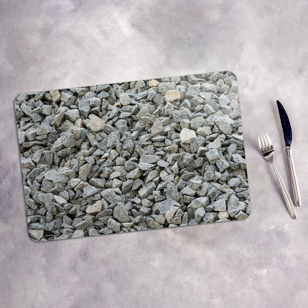 Tischset 6x45x30 cm Platzset Tischmatte Platzmatte Untersetzer - Natural Steine Motive
