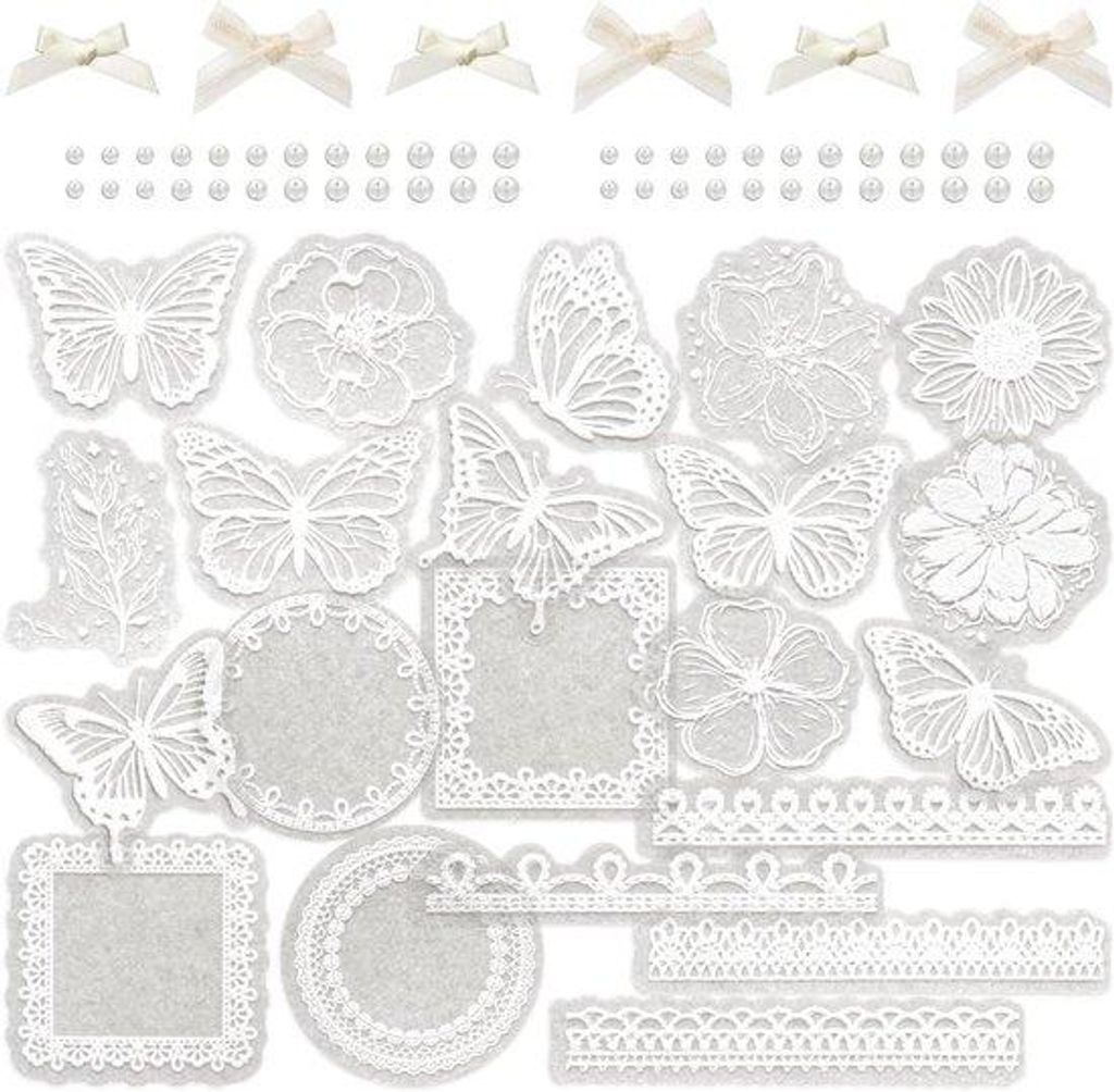 Vintager Sticker aus Waschbrett Papier für Scrapbooking und Journal Dekoration