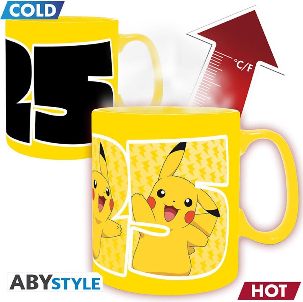 POKEMON - Mug Heat Change - 460 ml - Pikachu 25 - CB box