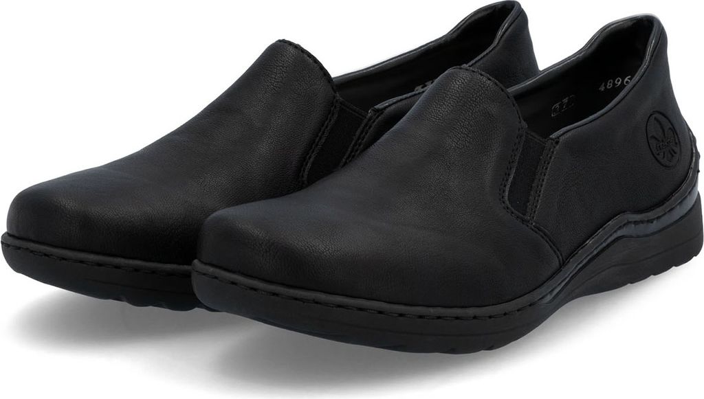 Rieker Damen-Slipper Schwarz, Farbe:schwarz, EU Größe:37