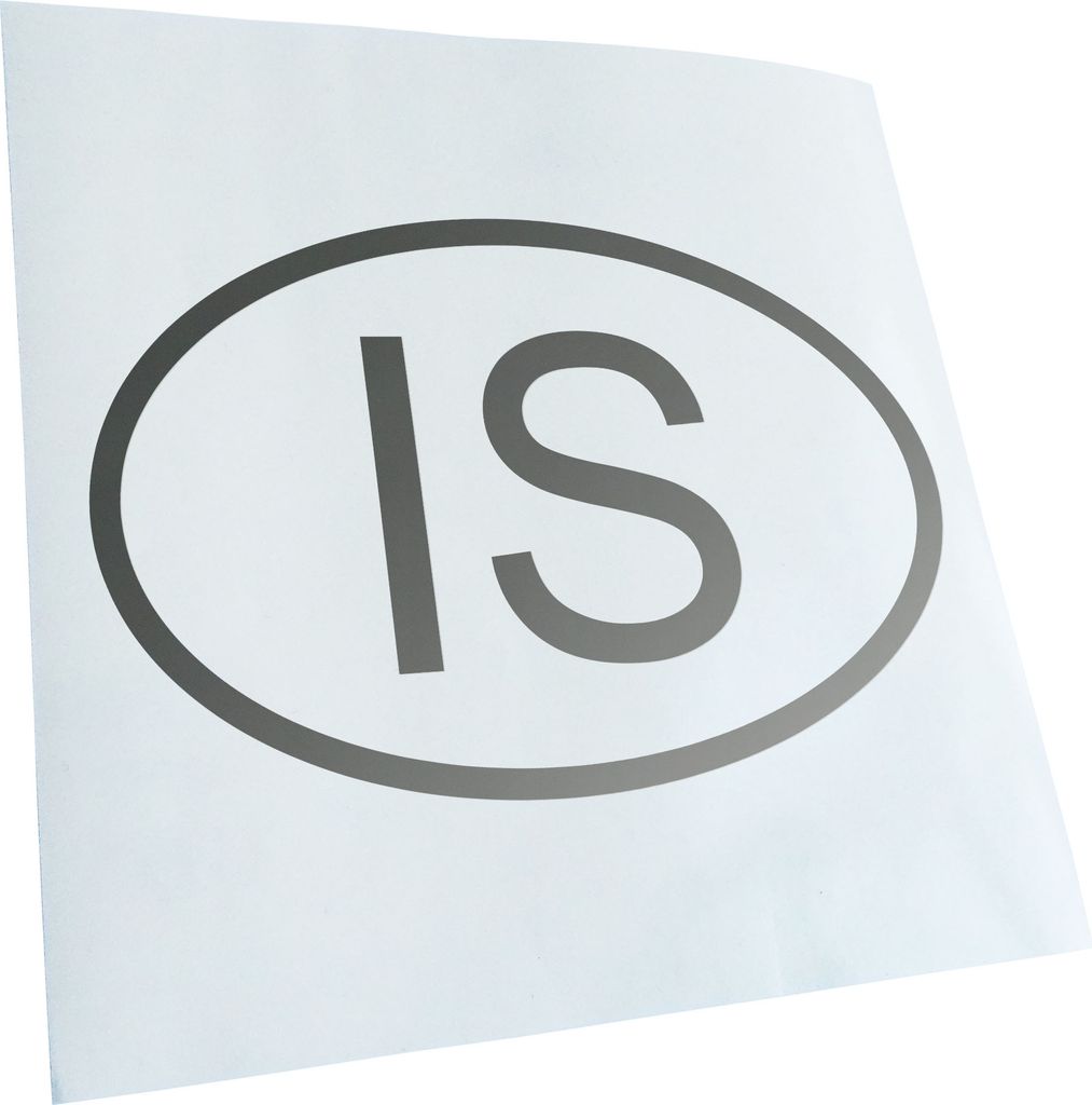 Kiwistar - Autoaufkleber - Island is Heckscheibe - Aufkleber für Auto Kfz Fahrrad, LKW, Truck Mofa