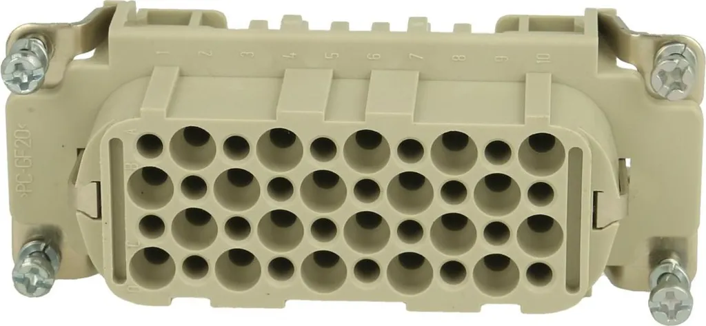 HARTING Han 40D HMC Insert Femelle 40 Pôles à Sertir 250V 16A