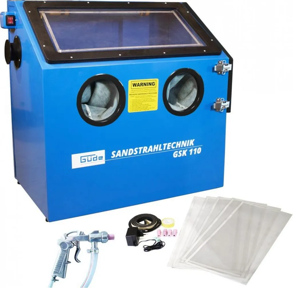 Boîte de sablage GSK 110 cabine hermétique éclairage LED