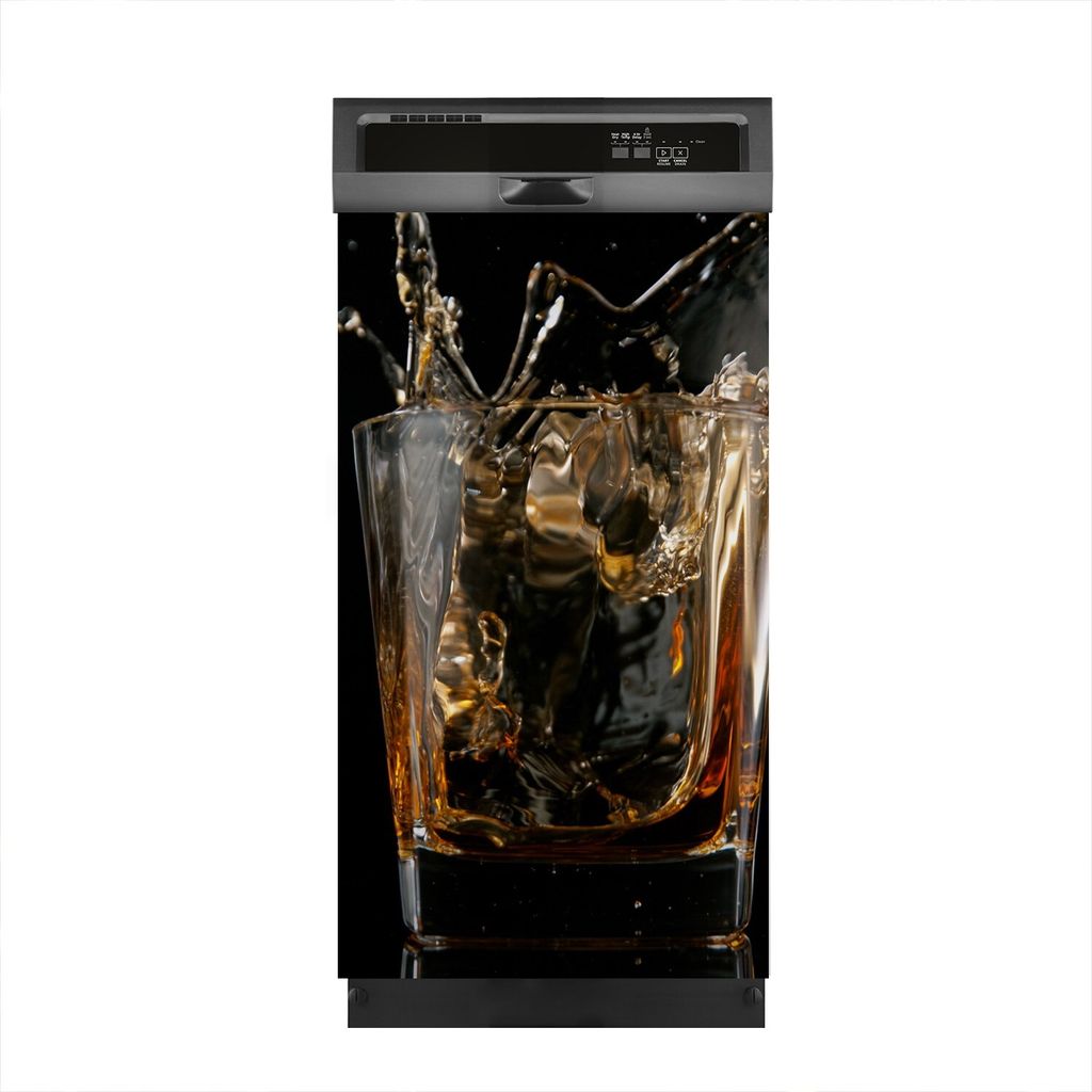 Aufkleber sticker 45x80 cm Dekorative folie Spülmaschine - Whisky Glas