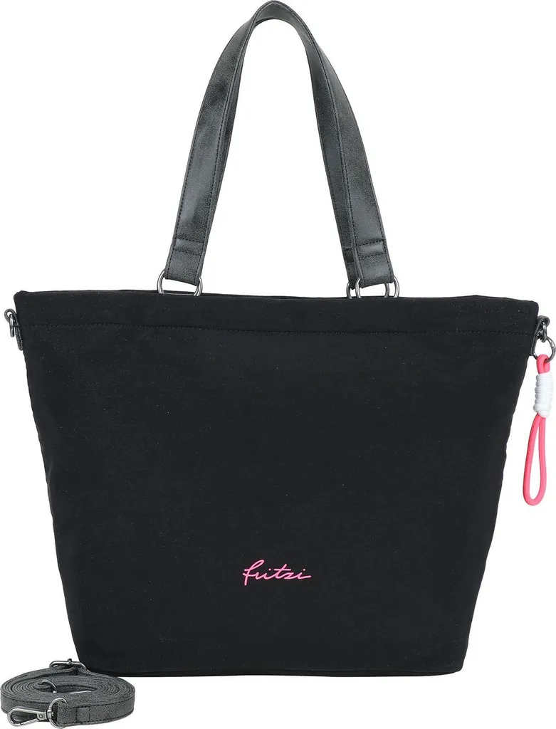 Borsa Shopper Fritzi aus Preußen Lea Black - Shopper Donna Nero Vegan