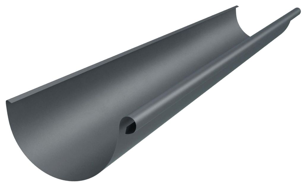 Zambelli Dachrinne Zink halbrund RG 250 Anthrazit Produktbild 