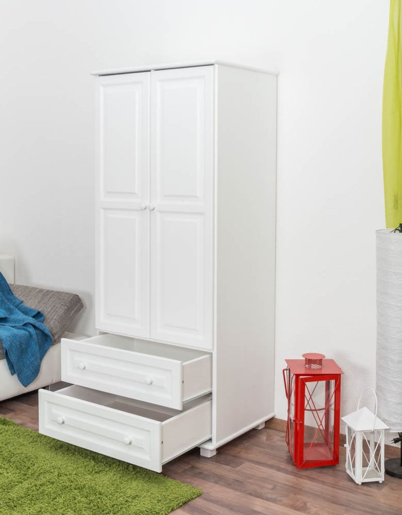 Schrank massiv weiss