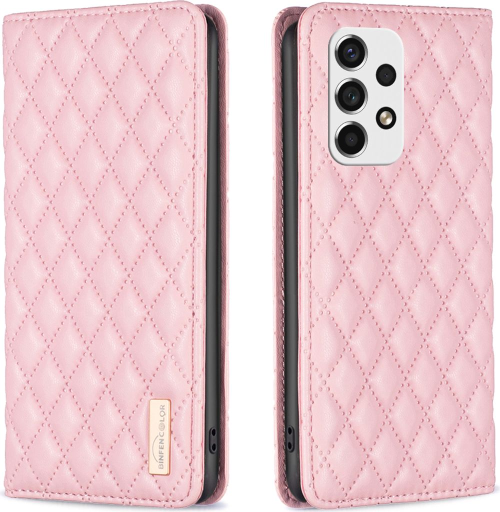Galaxy A53 5G Hülle, Elegant Bookstyle Flip Leder Kartenfächer Schutzhülle mit Ständer für Samsung Galaxy A53 5G Pink
