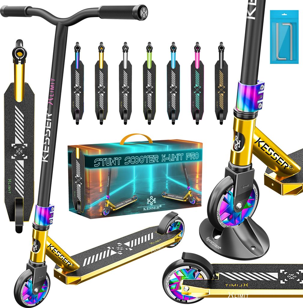 KESSER® Stunt Scooter X-Limit-Pro 360° Lenkung Funscooter Produktbild 