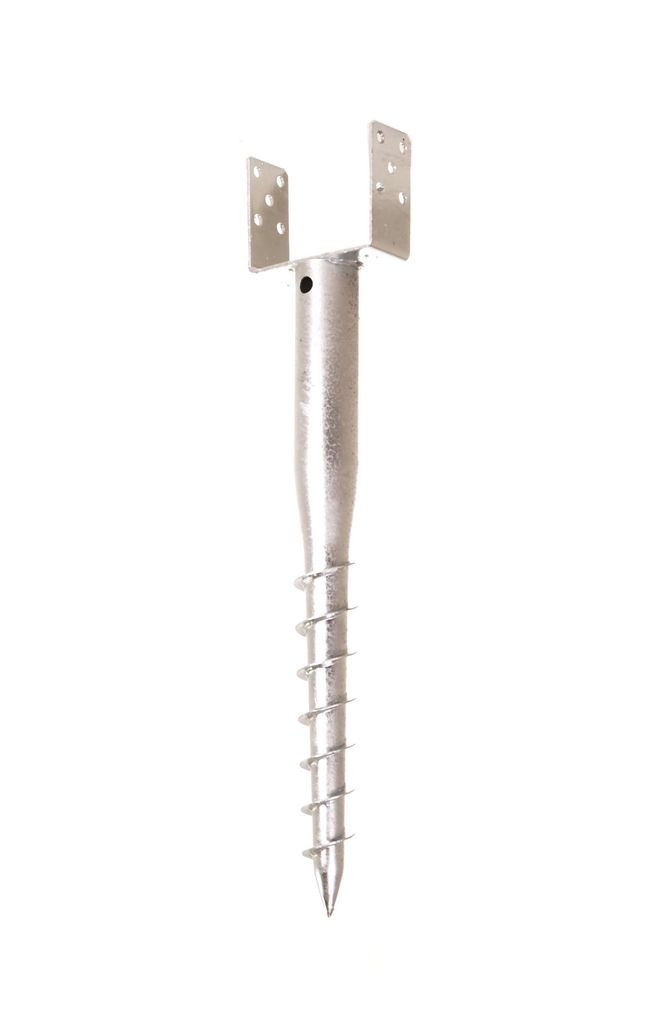 Aqbau U pfostenträger 140 mm zum einschrauben, Einschraubbodenhülse, Einschraubhülse, Bodenhülsen zum eindrehen, Einschraub-bodenhülse, Bode...