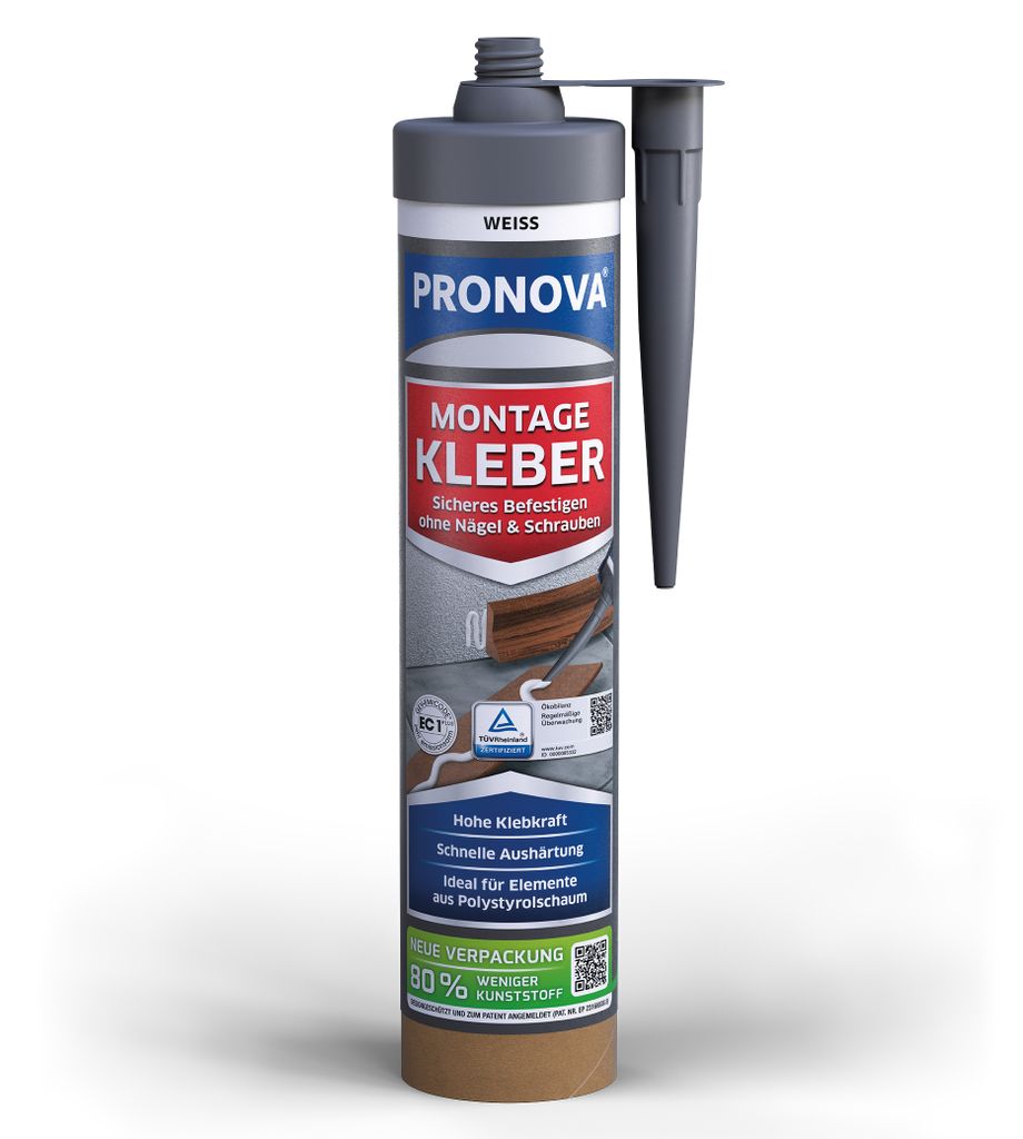 PRONOVA ECO Montage Kleber 405 g weiß Produktbild 