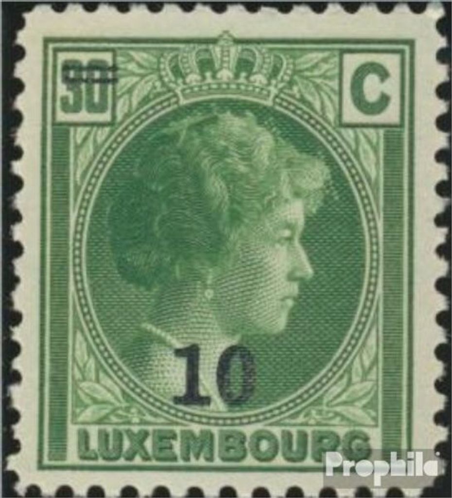 Briefmarken Luxemburg 1929 Mi 218 postfrisch Aufdruckausgabe