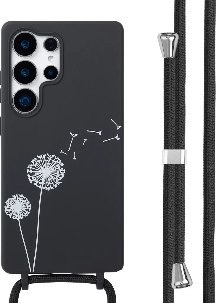 Custodia imoshion Dandelion Black per Samsung S25 Ultra con Strap