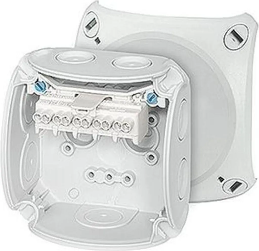 Boîte de Jonction pour Garage et Sous-sol IP66 Hensel 2,5mm² Grise
