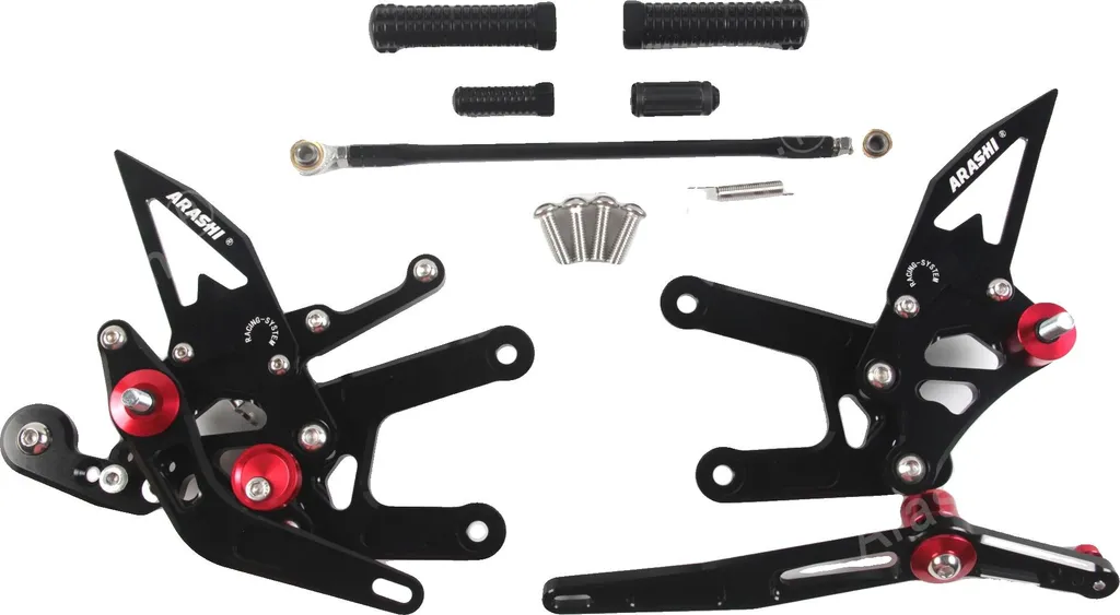 Repose-pieds réglable confort pour moto 2006-2016 aluminium robuste