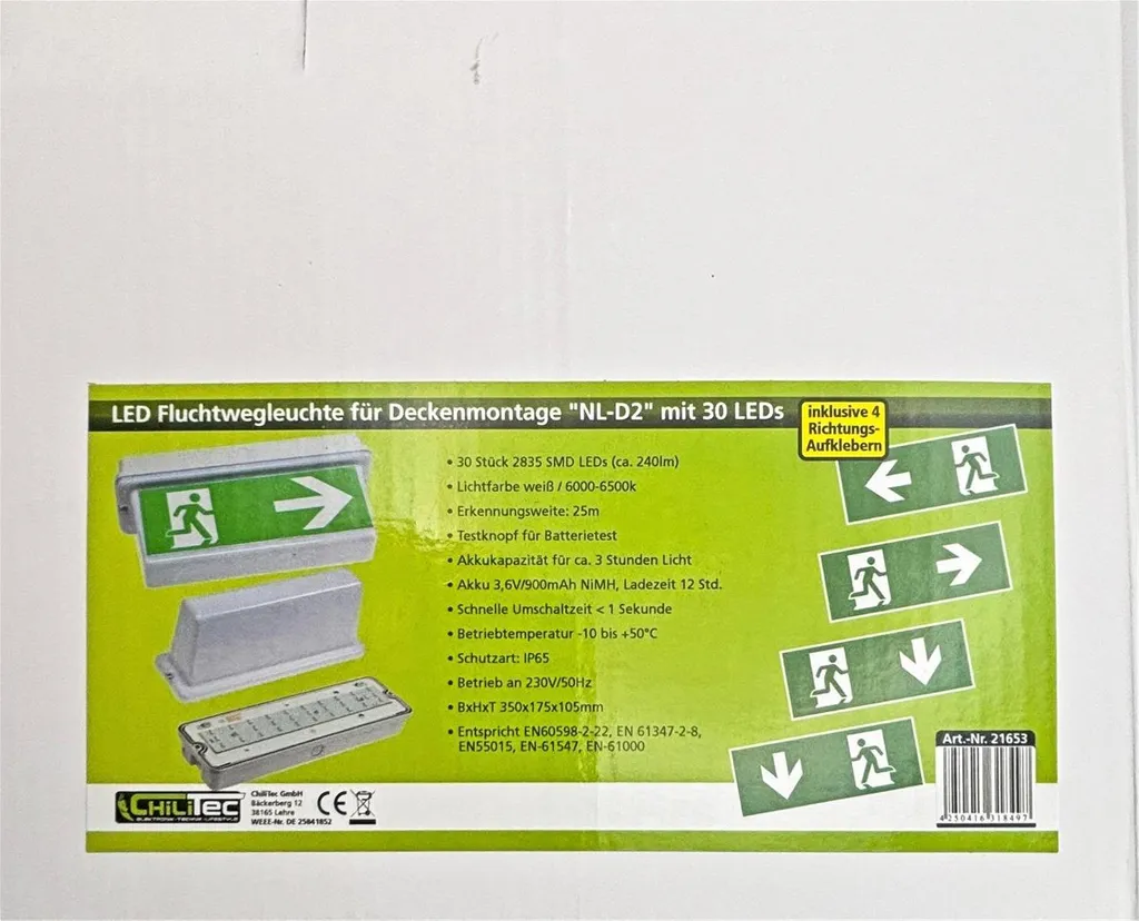 Luminaire d'Évacuation LED IP65 : Sécurisez vos Issues de Secours