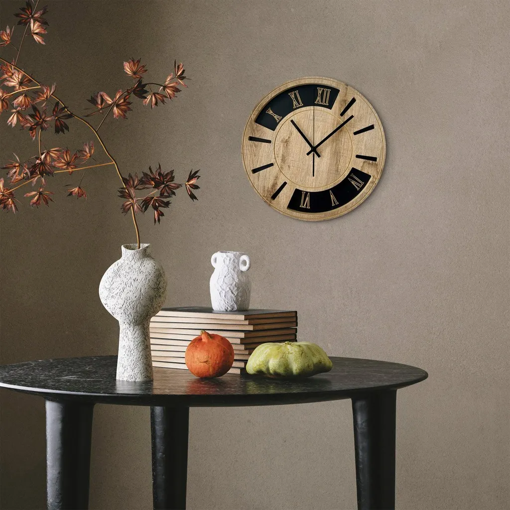 Horloge murale radiofréquence STYLER DYLAN HOMLA ⌀36 cm - Précision DCF