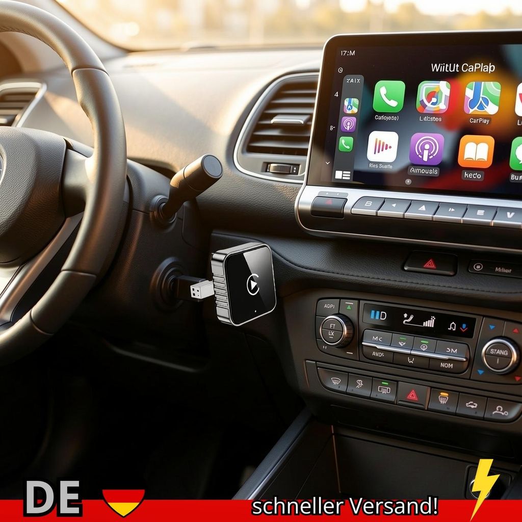 Super Mini Carplay AI Box Verkabelt zu Wireless Android Auto 2in1 5GHz WiFi5
