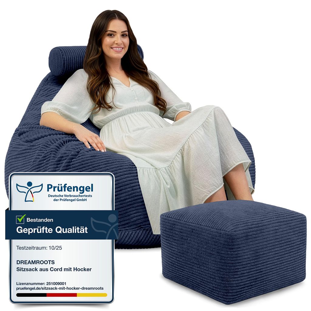 Dreamroots Bean Bag, Puff 90x90x100 cm, pouf con Immagine del prodotto 