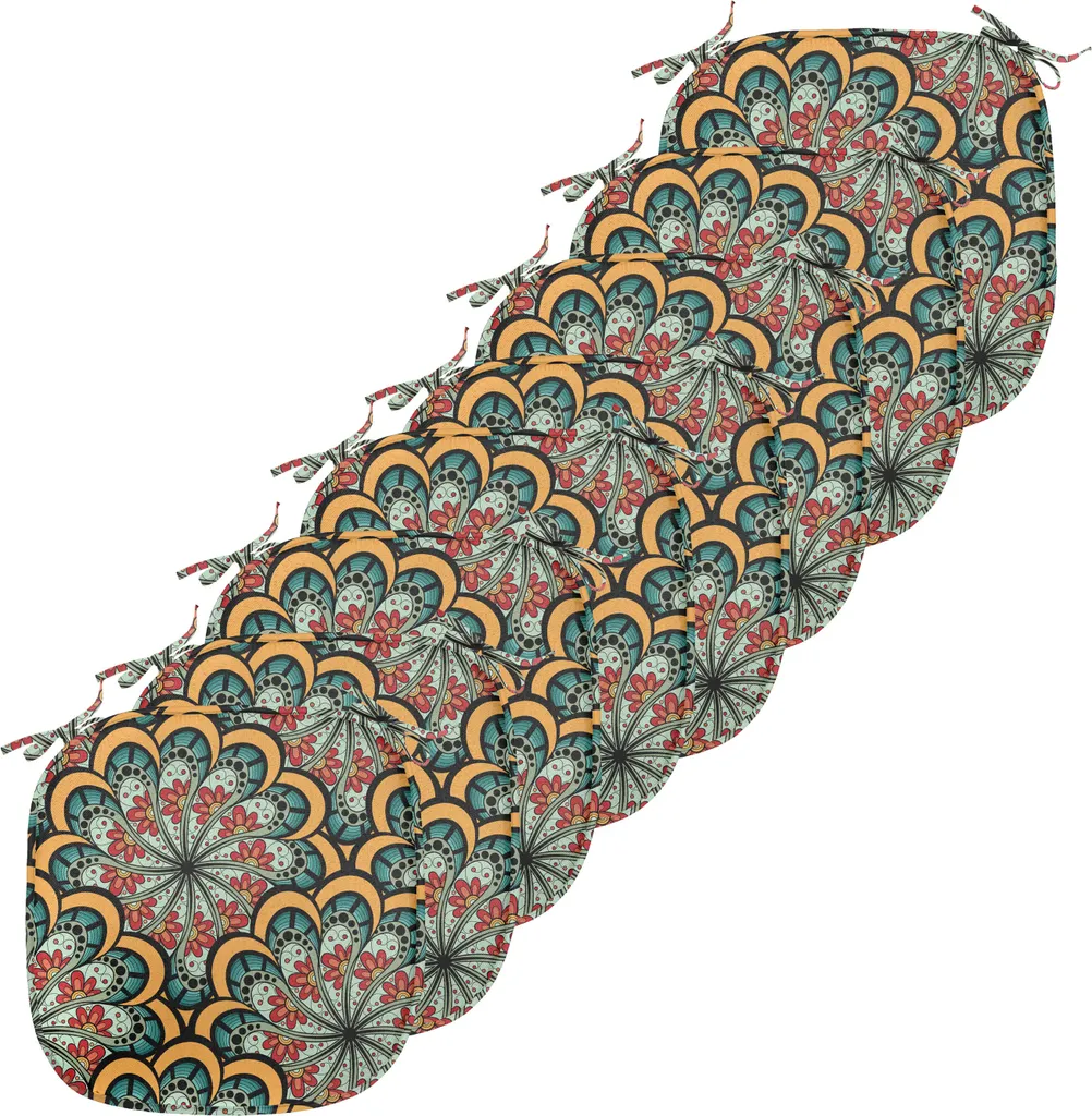 Décoration de Sièges Mandala Lot de 8 Galettes de Chaise Confortables