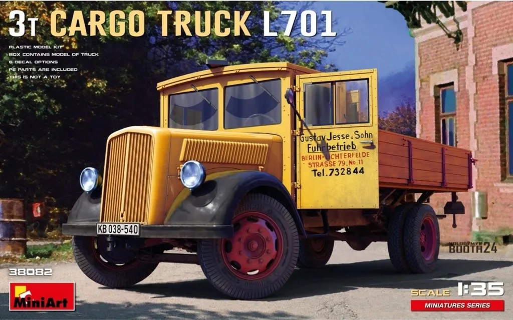 Camion Cargo L701 MiniArt MA38082 avec Détails Haute Précision 1:35