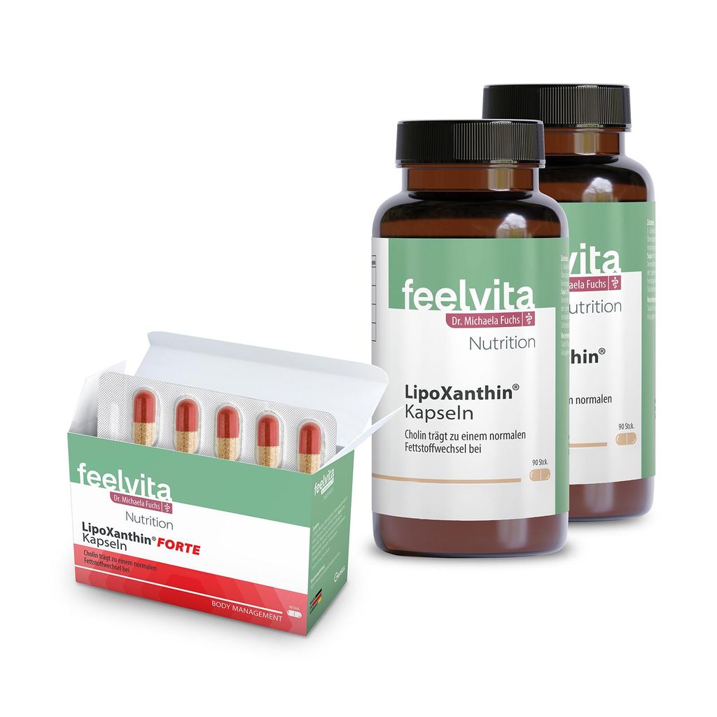 Feelvita Nutrition LipoXanthin + LipoXanthin Forte, Set Produktbild 