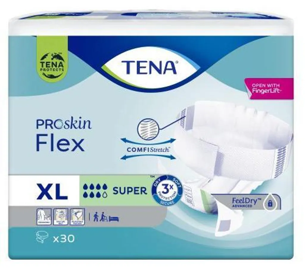 Tena Flex Super Extra Large Pack de 30 Protections Incontinence