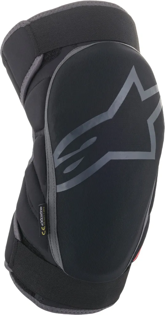 Genouillères Alpinestars Vector Noir et Rouge - Protection VTT Descente