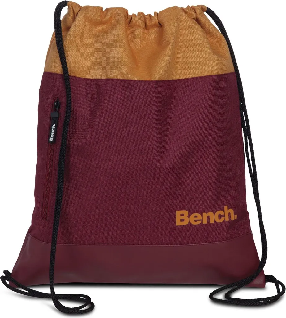 Bench Gymbag Borsa Ginnastica - Ocher Berry Multicolore con Tasca Zip