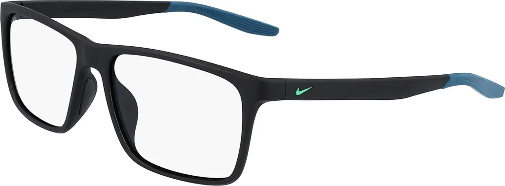 Lunettes de Vue Homme Nike 7116 Noir et Bleu pour Sport et Bureau 56mm