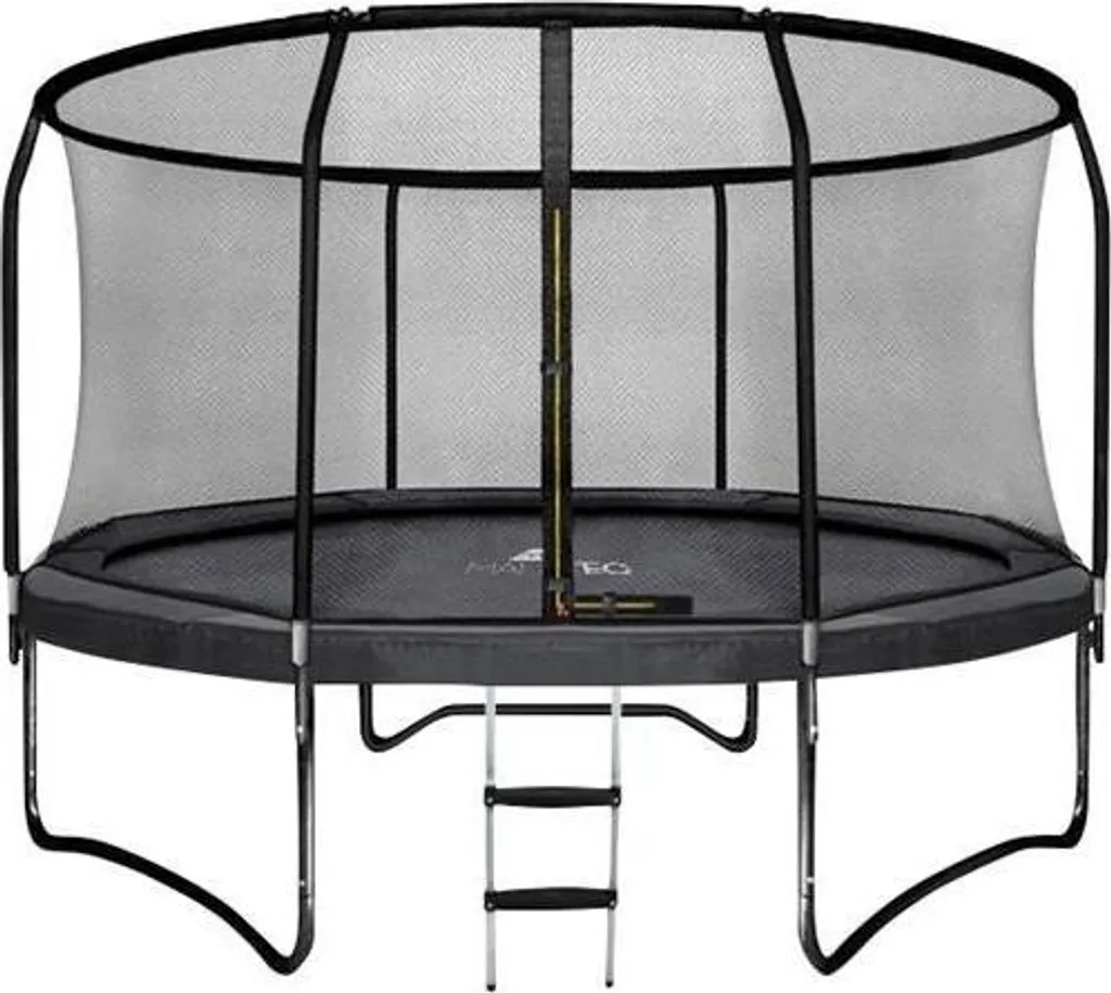 Trampoline 244 cm anti-chute avec filet et échelle stable charge 50kg