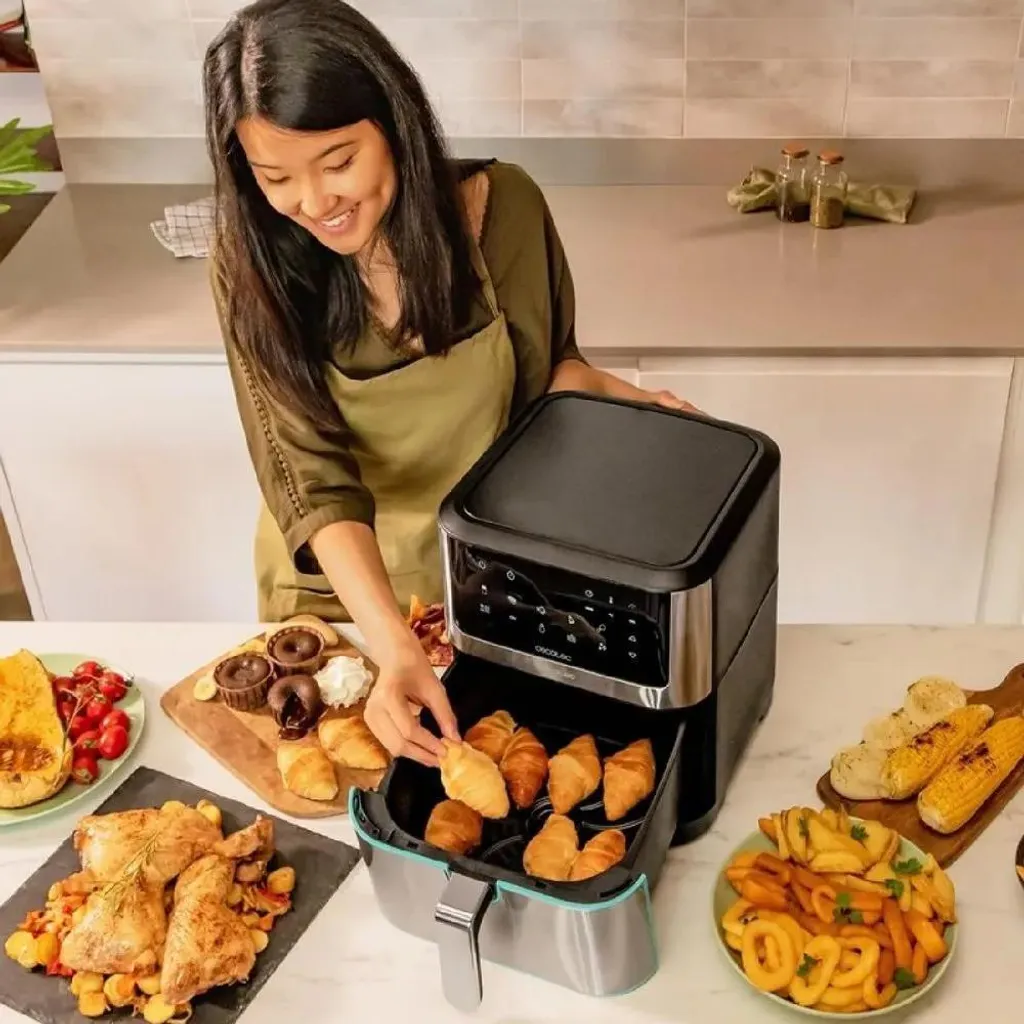 Cecotec 04984 Supreme 8000 | Air Fryer 8L 1800W Touch Inox Tech