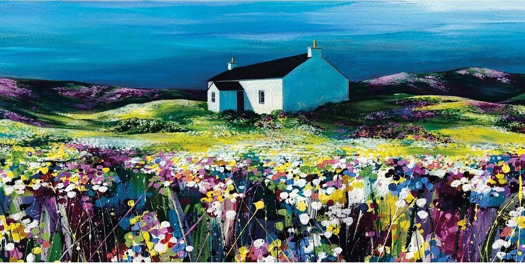 Toile Avril Thomson Smith Summer Shades PM5099 Multicolore 30x60 cm