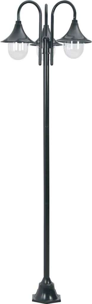 vidaXL Zahradní sloupkové světlo E27 220 cm Hliníková 3 Obrázek produktu 