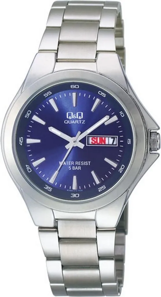 Montre Homme Q&Q A164J212Y Idéale pour le Travail et Cérémonies - Argent