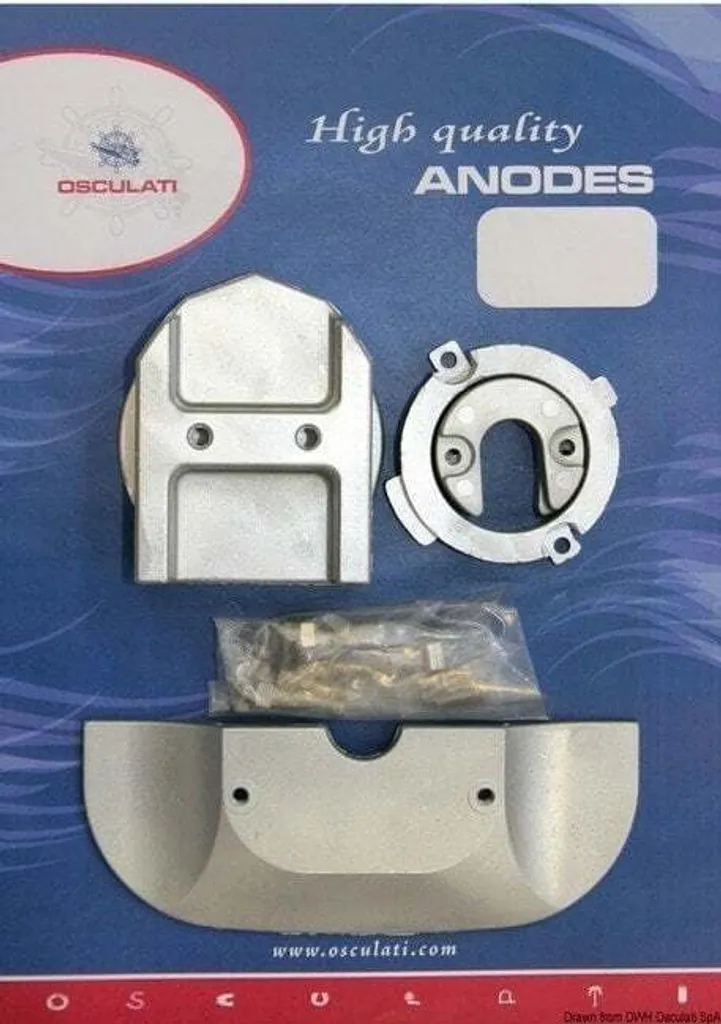 Anode de bateau Osculati Alpha One Gen II en alliage zinc haute pureté